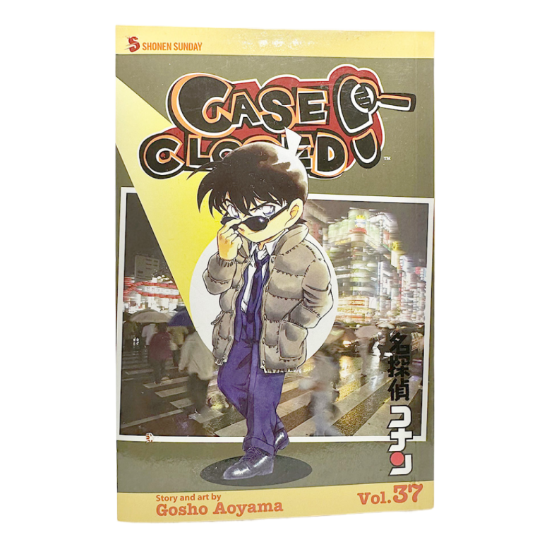Detective Conan Volume 37 cover featuring Conan Edogawa walking in a city at night with bright lights.