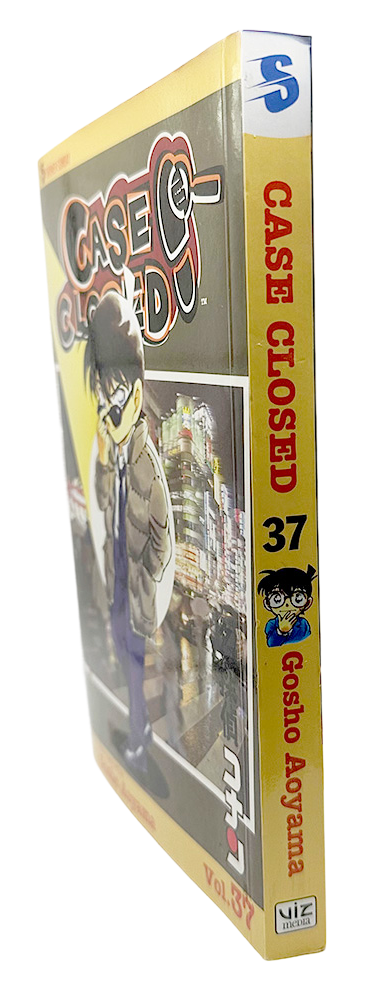 Detective Conan Volume 37 manga book spine and partial cover featuring main character illustration.