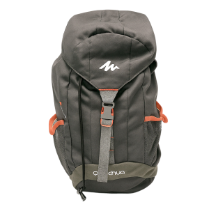 Black and gray hiking backpack featured in the digital product bundle for outdoor adventures.