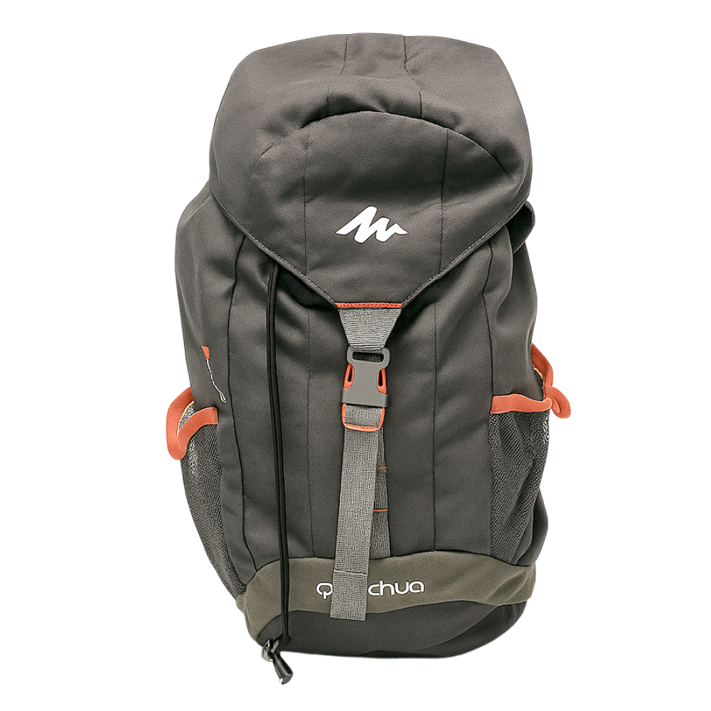 Black and gray hiking backpack featured in the digital product bundle for outdoor adventures.