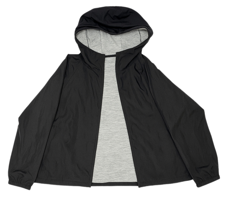 Lightweight hooded jacket included in the digital product bundle for hiking essentials on the Hiking Bundle product page.