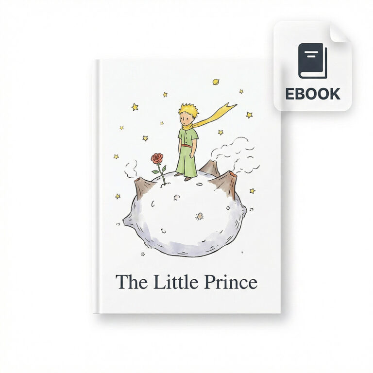 The Little Prince epub cover showing the boy on a small planet, ebook edition available for download.